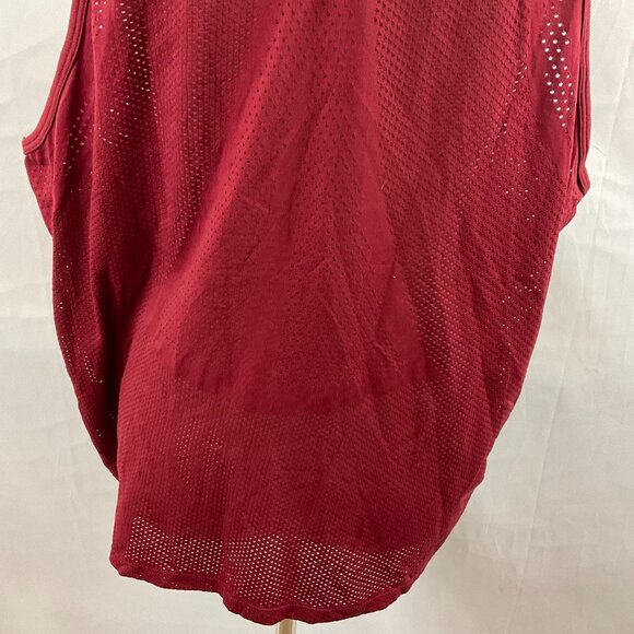 Pink Victoria's Secret Athletic Seamless Tank Top XL Maroon Perforated Details - Picture 11 of 13